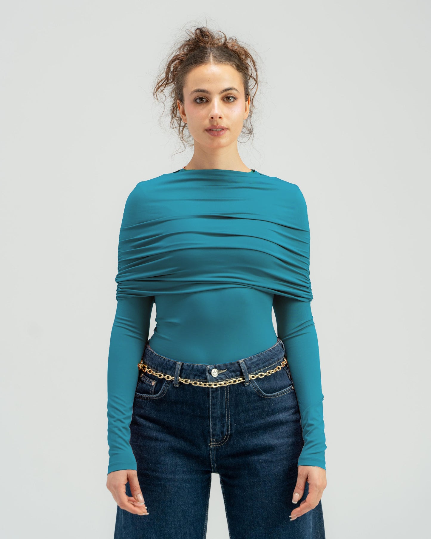 Long Sleeve Off Shoulder Top