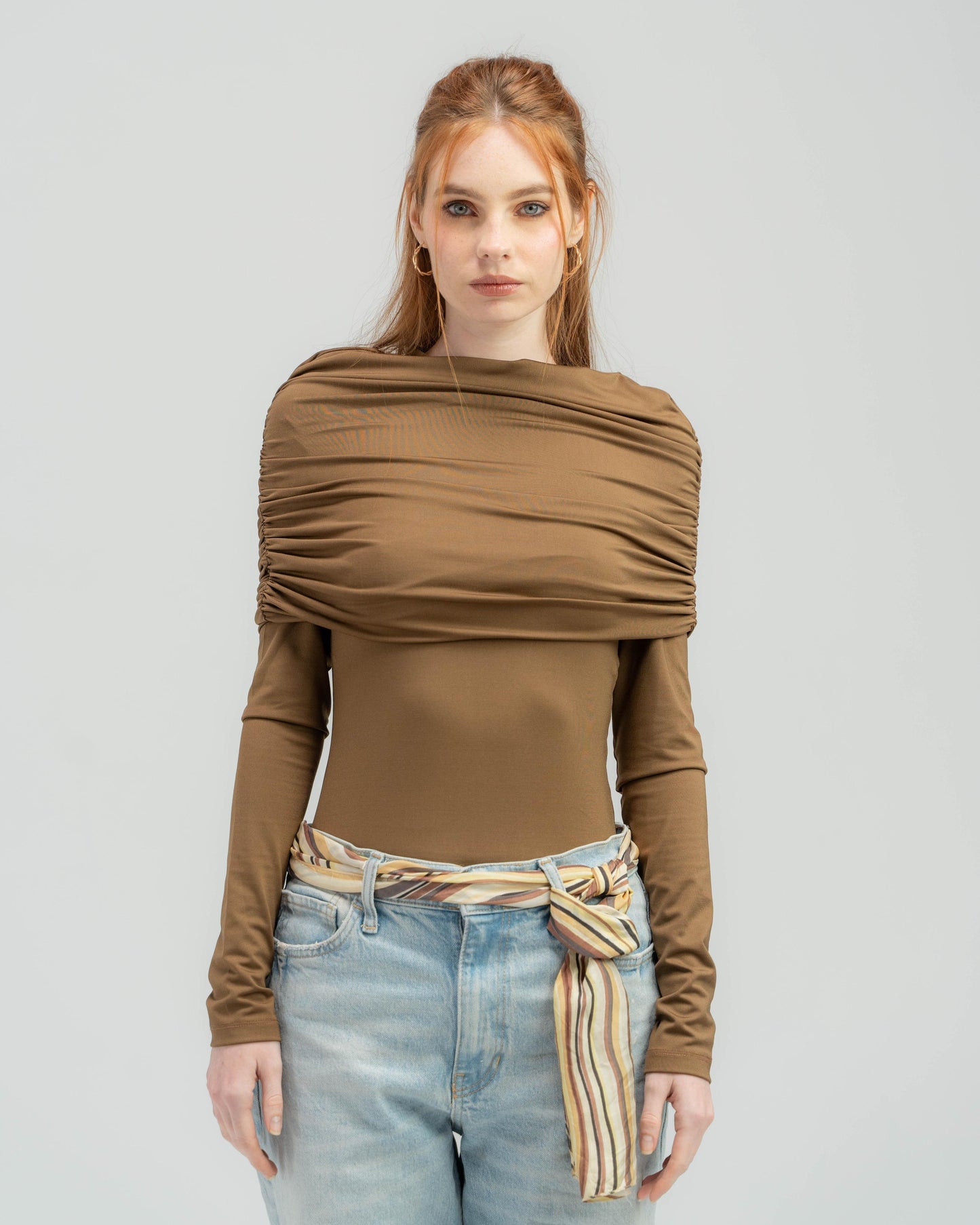 Long Sleeve Off Shoulder Top