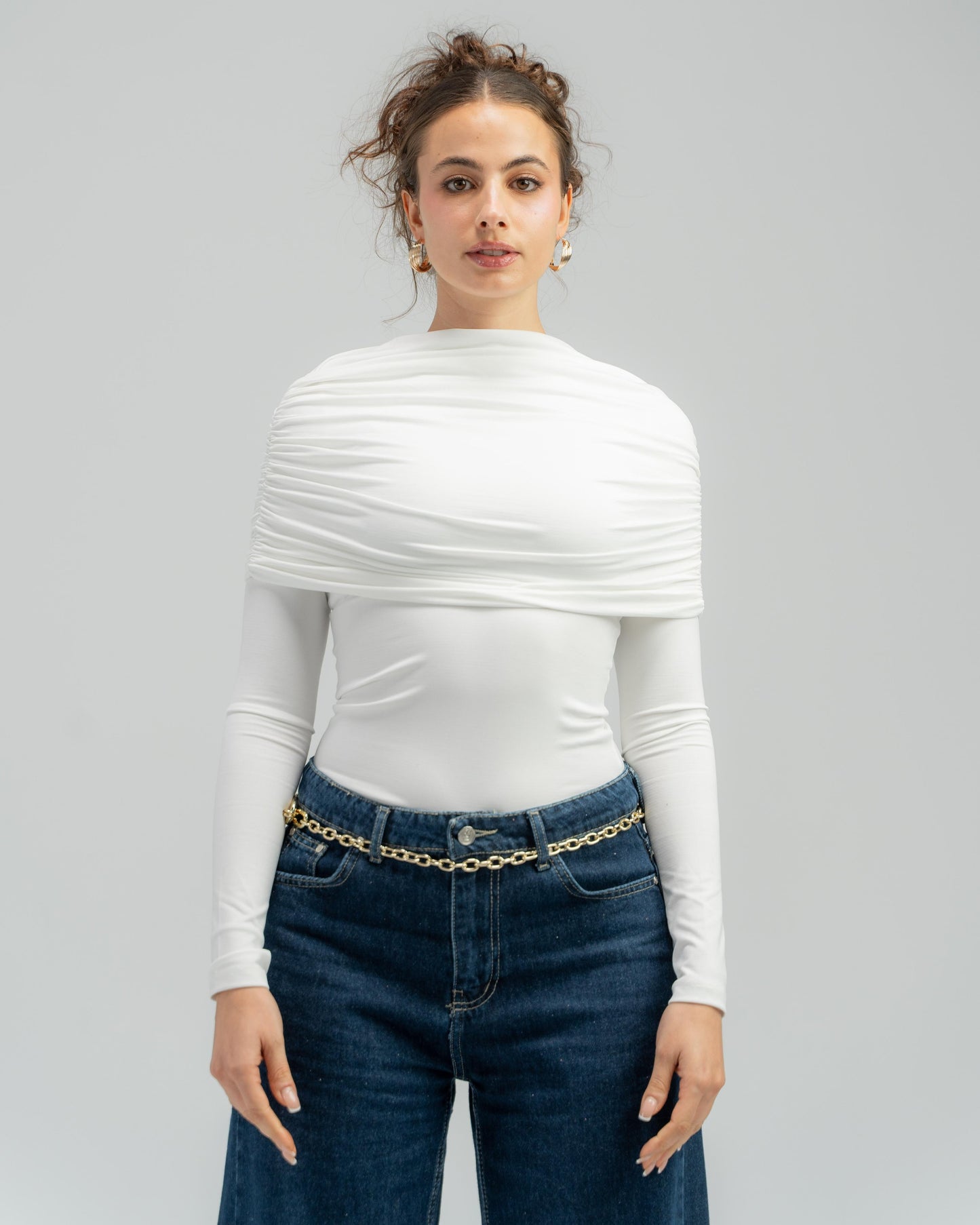 Long Sleeve Off Shoulder Top