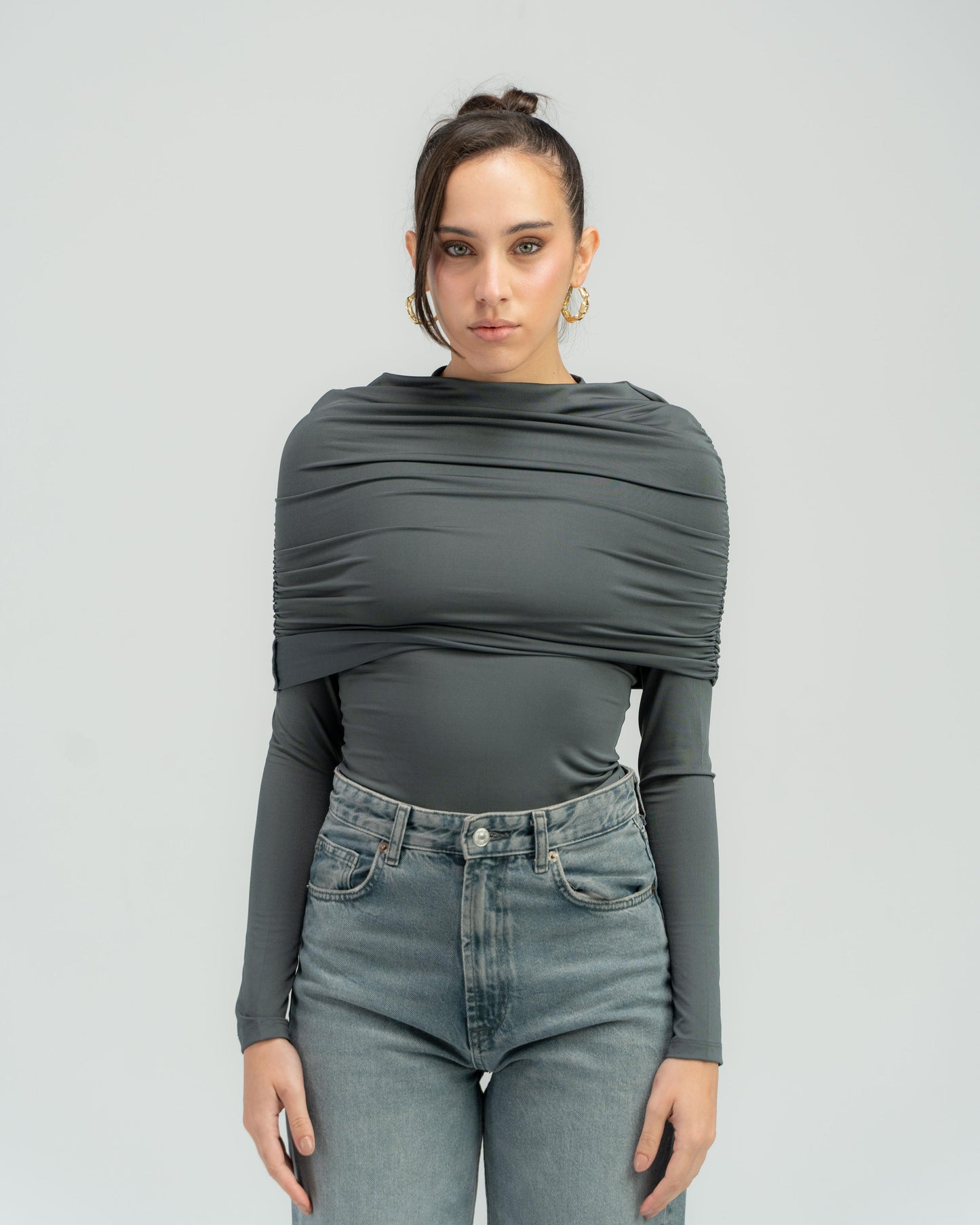 Long Sleeve Off Shoulder Top