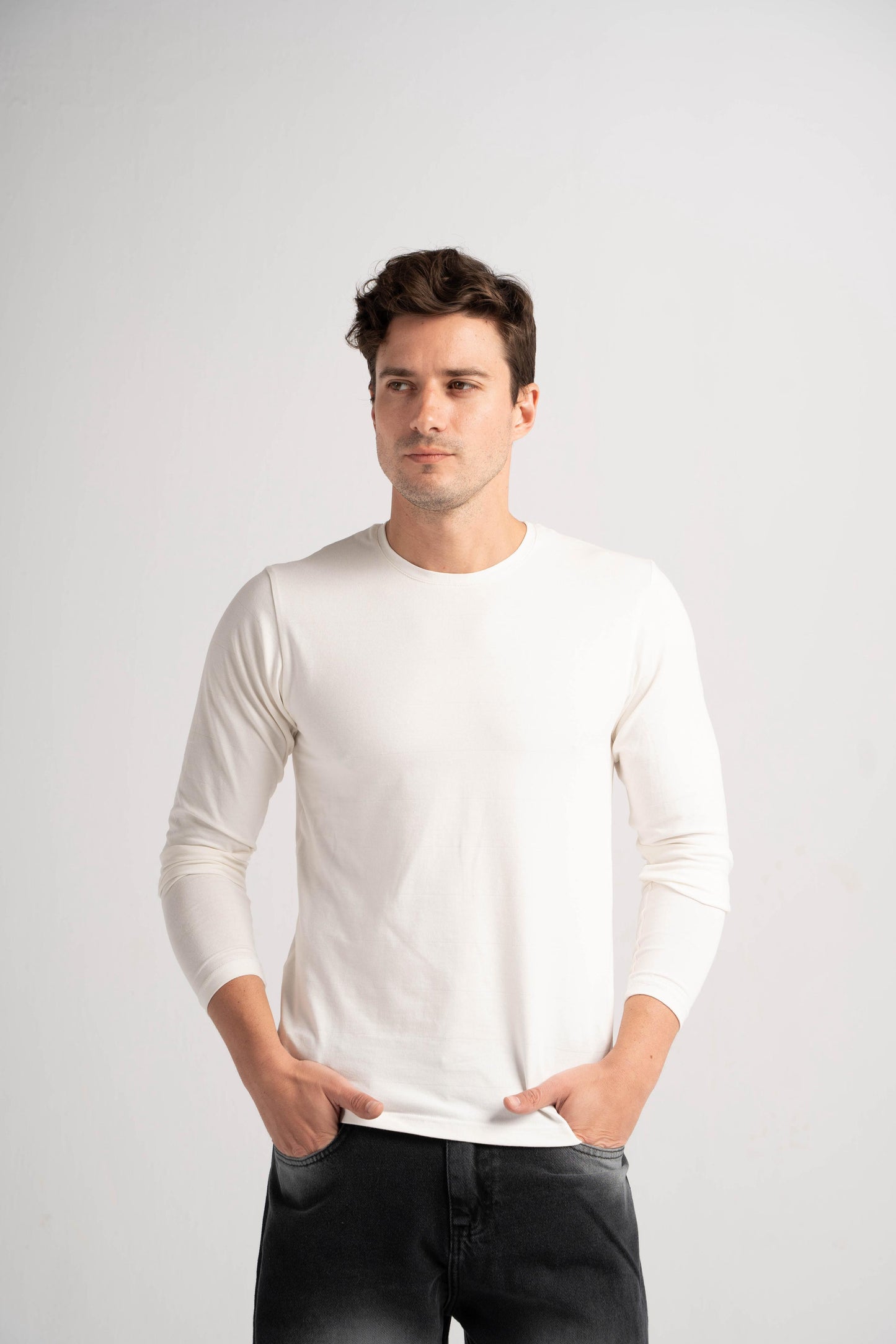 Slim Fit Long Sleeve Tops