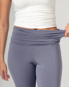 Side Ruched Yoga Pants - Grey