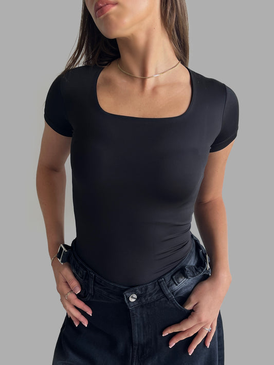 Square Neck Short Sleeve