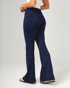 Fold-Over Yoga Pants - Navy