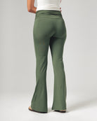 Side Ruched Yoga Pants - Sage Green