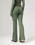 Front Ruched Yoga Pants - Sage Green