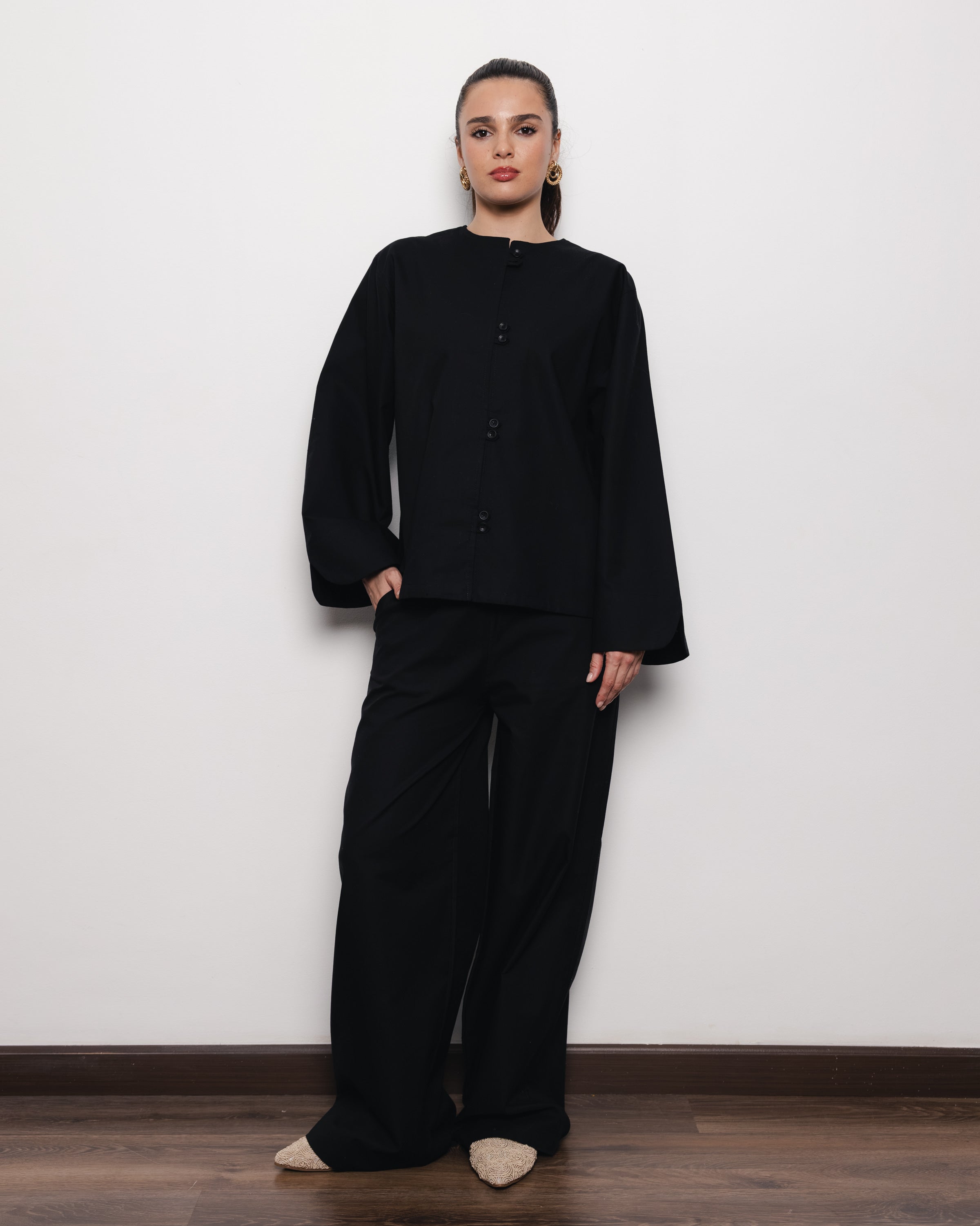 Artisan Top and Pants Set - Black