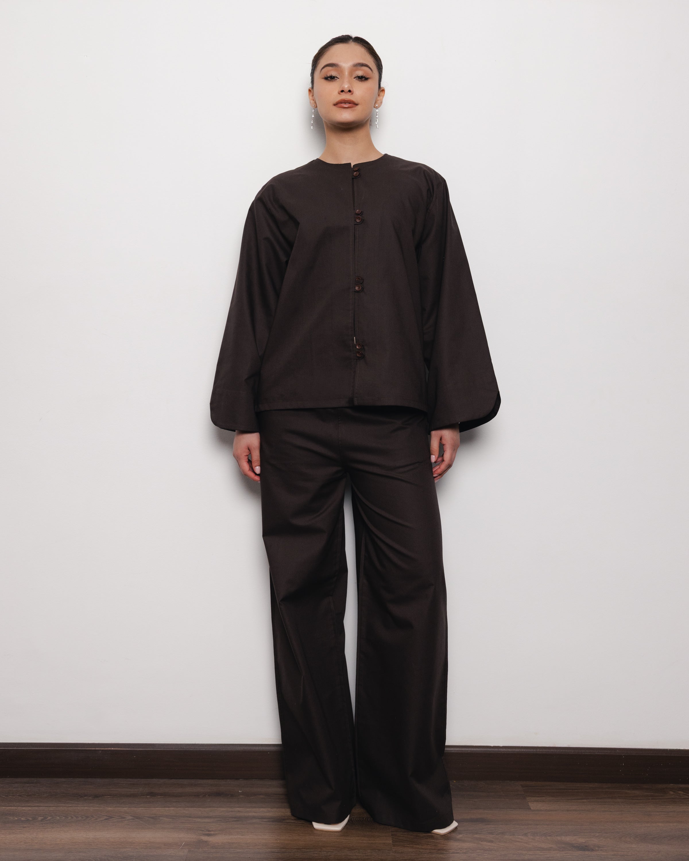 Artisan Top and Pants Set - Brown
